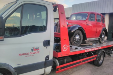 Reboque de ligeiros em ação